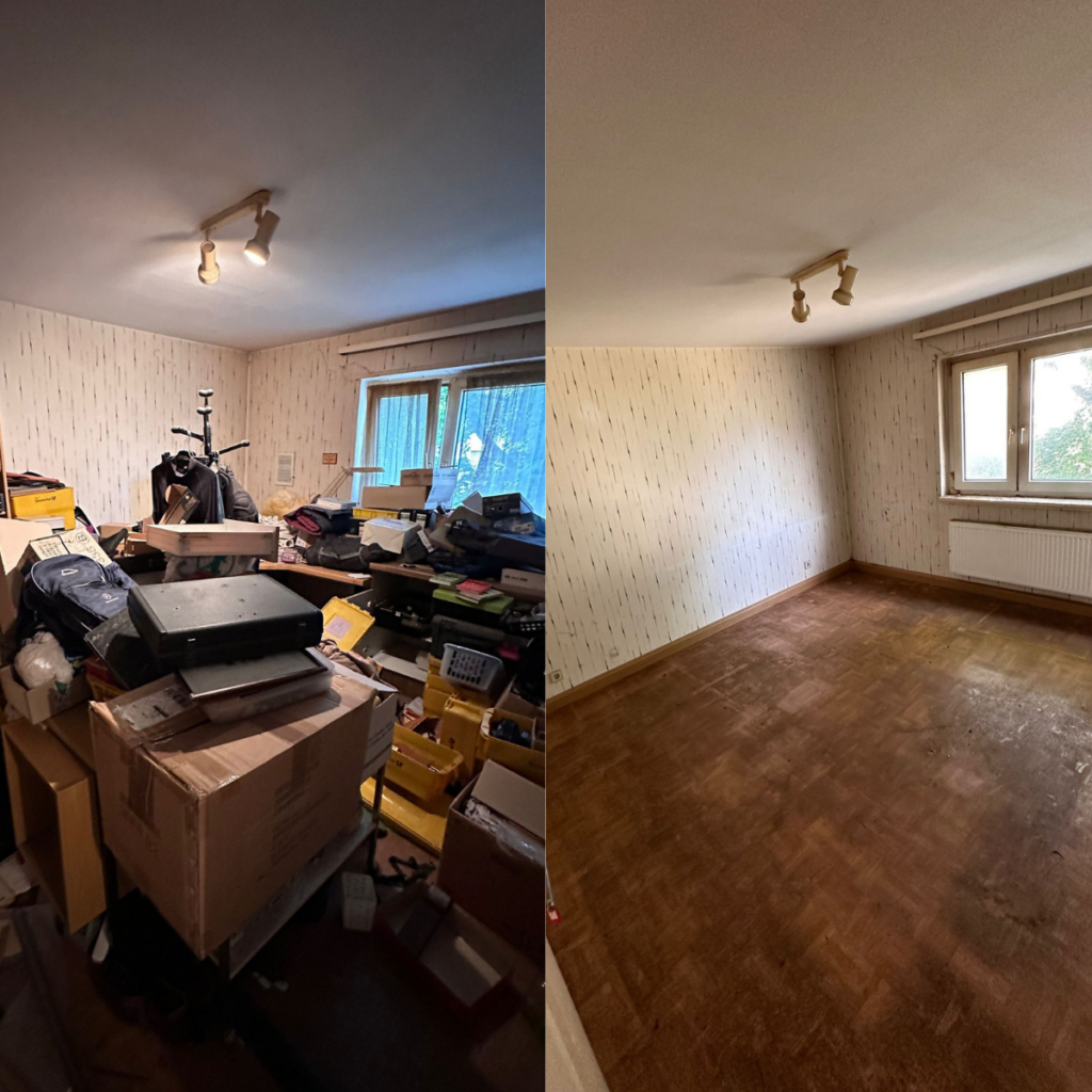 Entrümpelung Vorher-Nachher – Hansen Umzüge