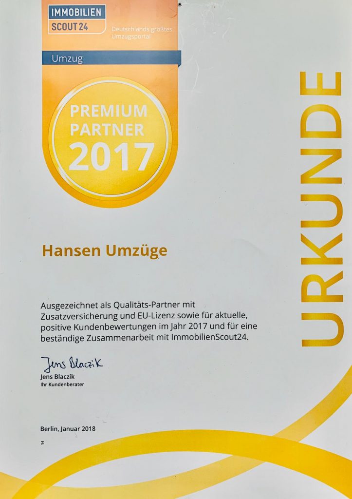 ImmoScout24 Premium Partner 2017